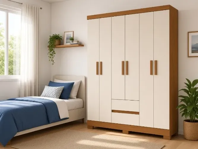 Guarda-Roupa São Luis 6 Portas 1,36m (NOVO A PRONTA ENTREGA)