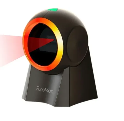 Leitor De Código De Barras 1d 2d Qr Code Scanner De Mesa Preto (Usado)