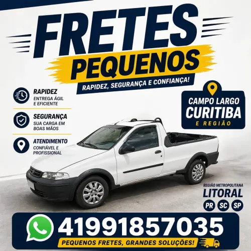 Faço fretes e limpeza de terrenos