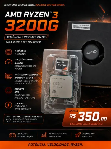 ? OPORTUNIDADE! RYZEN 3 3200G POR APENAS R$ 350 ?
