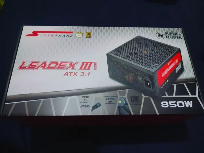 fonte superframe 850w 80 Plus gold cybernetic gold