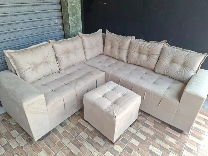 Sofá Aveludado,macio & Confortável