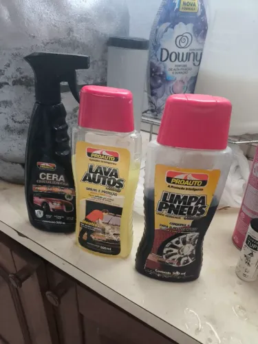Kit shampoo de carro Lava Carros, pneus e Cera 
