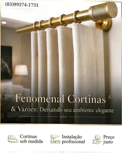 Cortina sob medida com preço direto de fábrica