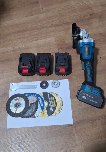 Esmerilhadeira Ecosen 21V 11000RPM + 4 Baterias + Discos (Quase Nova)