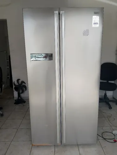 GELADEIRA SIDE BY SIDE INOX 550L 2.000 OPORTUNIDADE