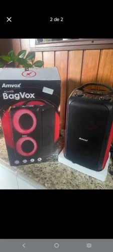 Caixa de som anvox 600w