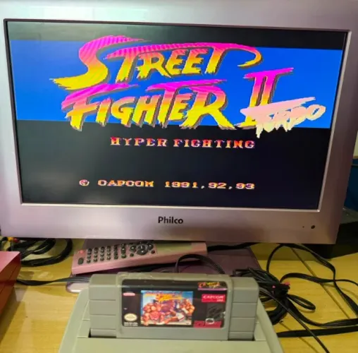 Jogo Street Fighter 2 Turbo Super Nintendo Snes Paralelo