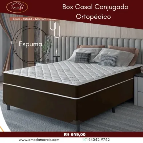 Box casal conjugado ortopédico, a pronta entrega