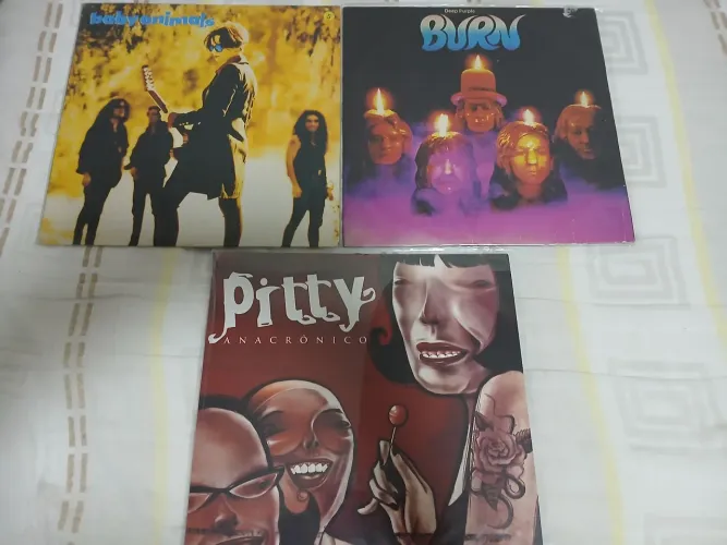 Vinil Baby Animals,Deep Purple e Pitty