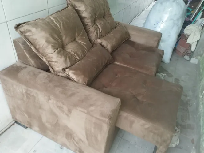 Sofá retrátil 2 lugares já com o frete!