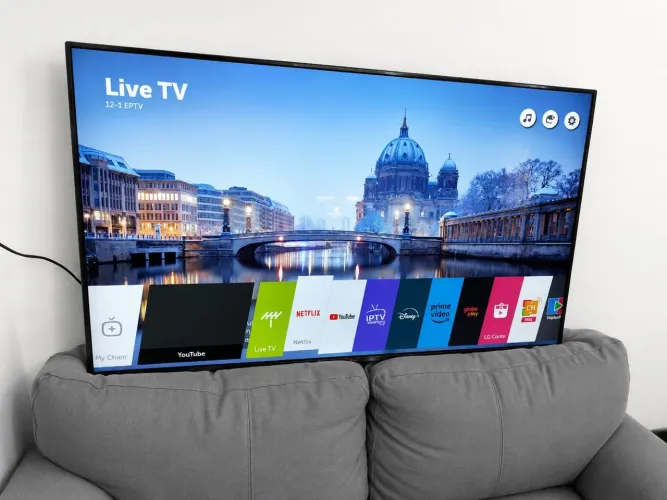 Smart TV LG 55 polegadas 4K ultra todos aplicativos 
