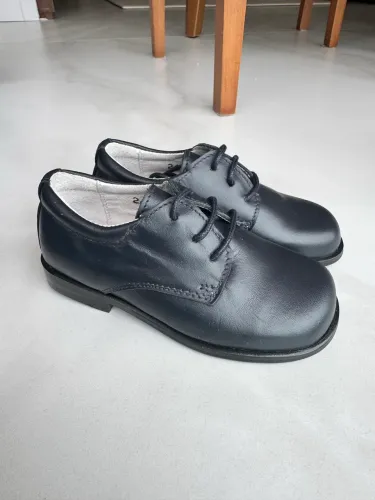 Sapato Infantil Couro Preto Espanha Tamanho 24 (BR)