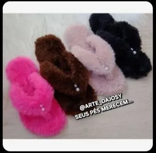 Chinelufas de pelúcia