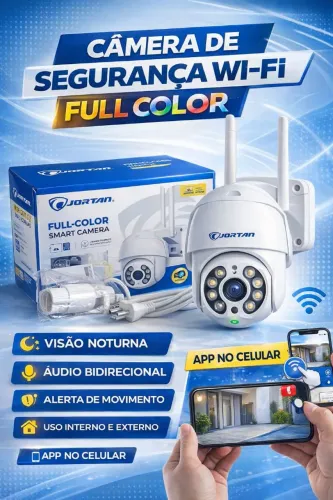 Câmera Wifi Visão Noturna e Áudio IP66 Yoosee 