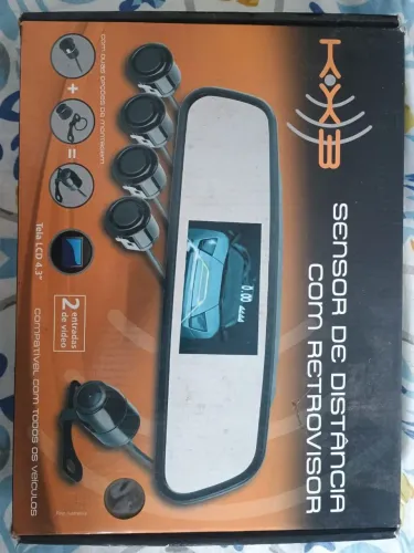 Retrovisor com câmera e sensor de ré