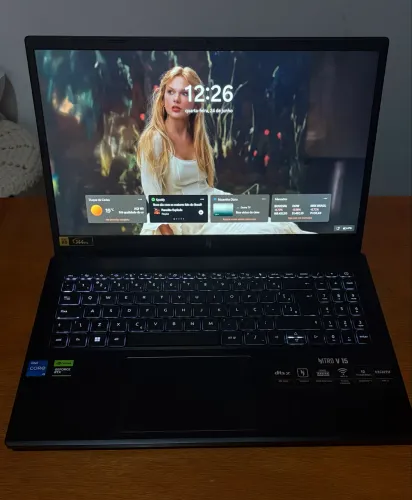 Vendo Notebook Gamer Acer Nitro V15 RTX 3050 8gb ram SSD 477gb 