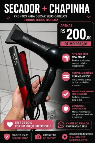 Secador + Chapinha