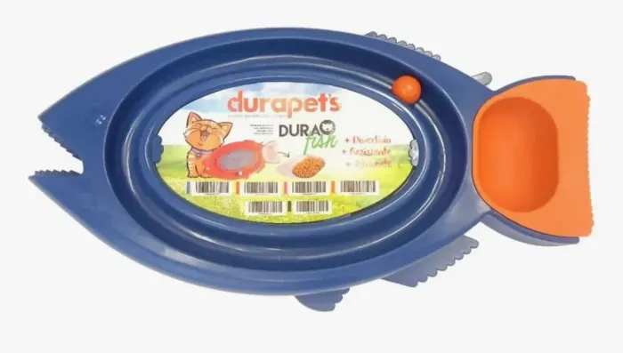 Arranhador para Gatos brinquedo com bola e comedouro