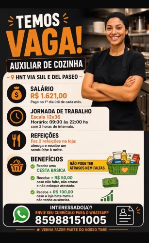 Auxiliar de cozinha