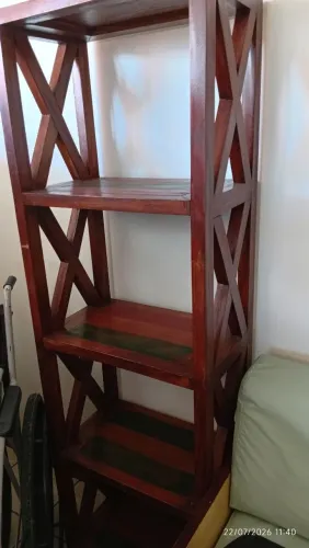 Estante de madeira decoração 