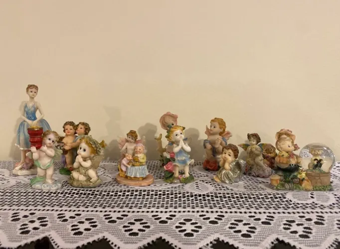 Coleção de anjinhos vintage