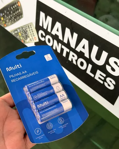 Pilhas Recarregáveis AA 2500 mAh Multi 4 Unidades