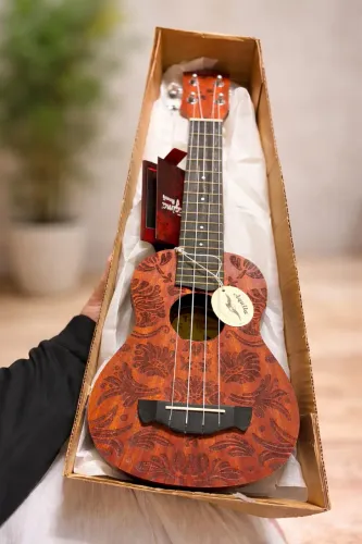 Ukulele Soprano Tagima Profissional Elétrico Mogno 21k Full