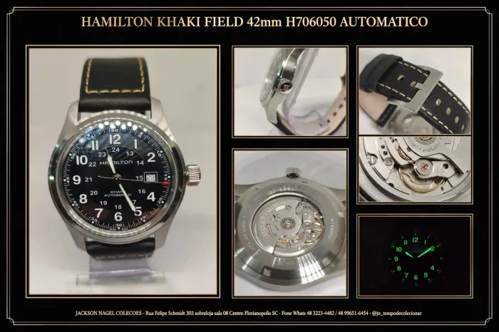 *Hamilton Khaki Field 42mm Automático Original H7060*