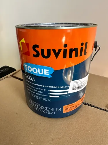 Tinta Suvinil Toque Seda 3,2L - Cor Ouro Branco - Nova
