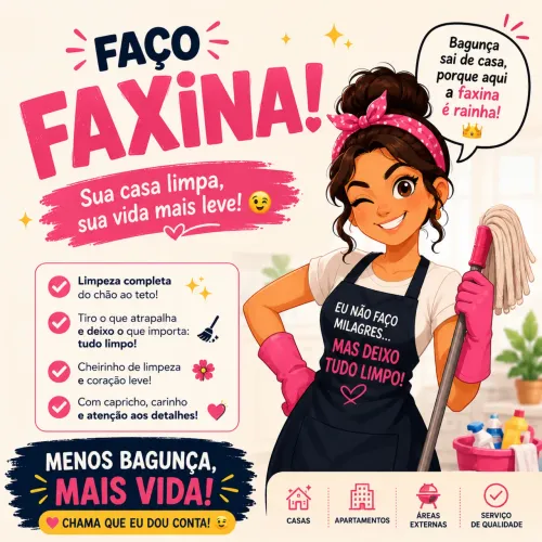 Faço faxina 