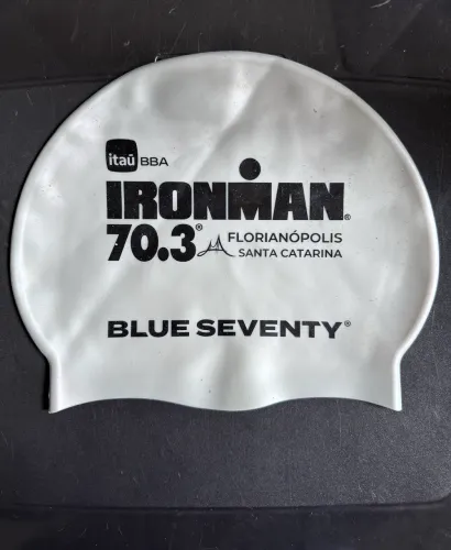 Touca De Natação Ironman 70.3 Florianópolis Santa Catarina Triathlon Natação Corrida