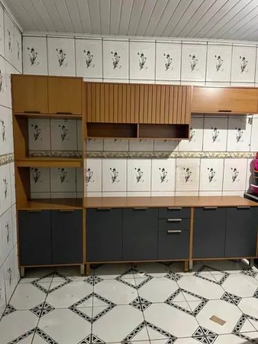 Armário de Cozinha 5 Módulos c/ Balcão 1,20m e Balcão 80cm (NOVO) Entrega Grátis! 