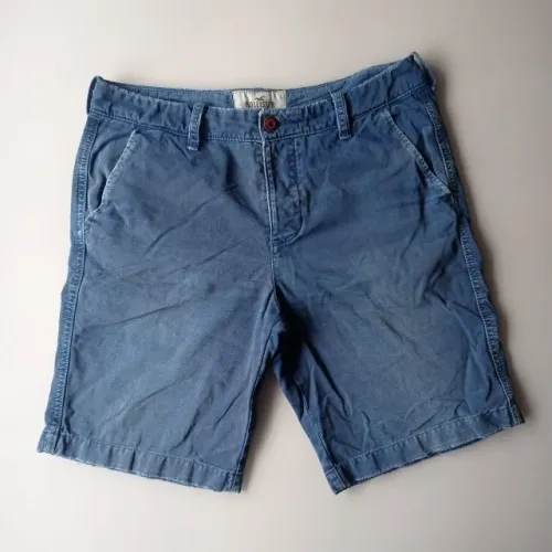 bermuda calção masculino chino - 44 - hollister original - azul - ref0526