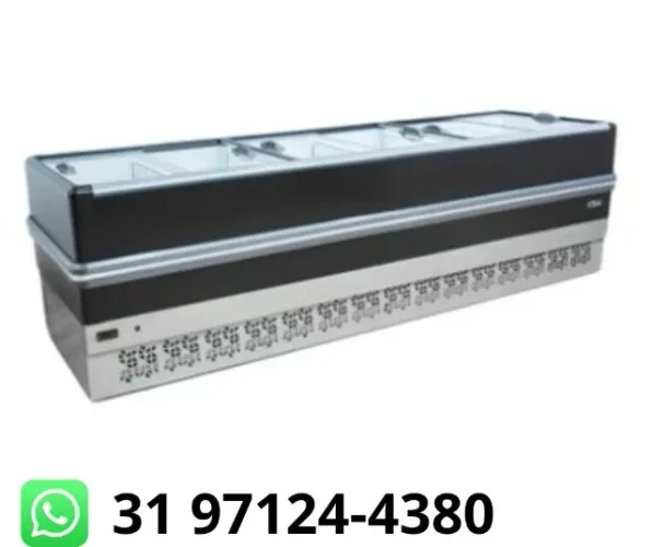 Ilha de Congelados 3M Polar Vidro Reto