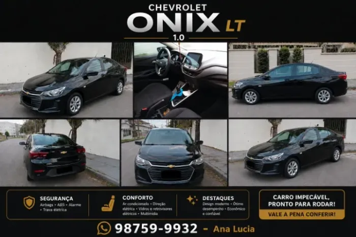 Chevrolet Onix Plus LT 1.0 12V Flex Mec. 4P 2022