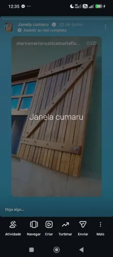 Janela de madeira cumaru sob medida e planejado
