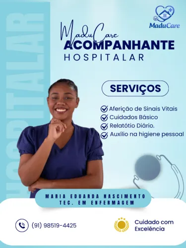 Acompanhante Hospitalar | Home Care | Cuidador de idoso