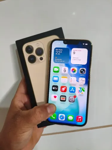 iPhone 13 Pro Gold Completo Na Caixa