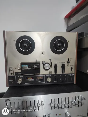 Tape deck de rolo akai 4000DS