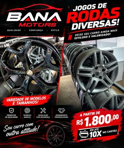 RODAS A PARTIR DE 1.800,00 O JOGO
