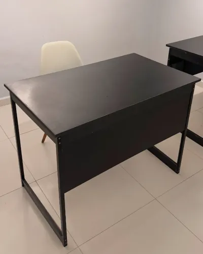Mesa de Escritório 90x45cm Preta