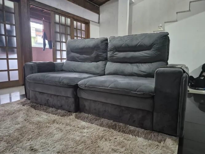 Sofa retrátil e articulado komfort house alto padrao