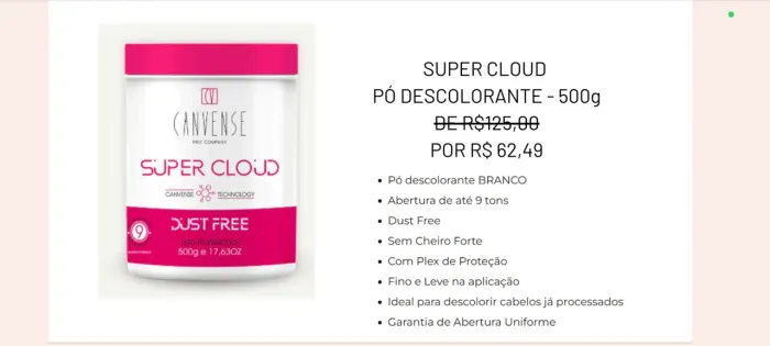Pó descolorante 