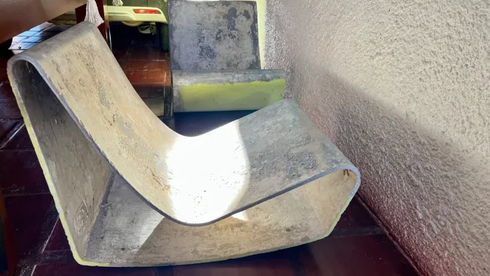 Willy Guhl- Eternit - 1950- Par de poltronas Loop Chair.