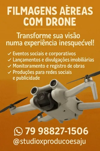 Vídeos e fotos aéreas com drone