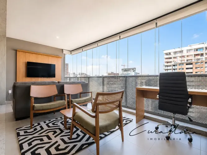 Core Home Pinheiros | 2 suítes mobiliado premium, andar alto próximo à Oscar Freire