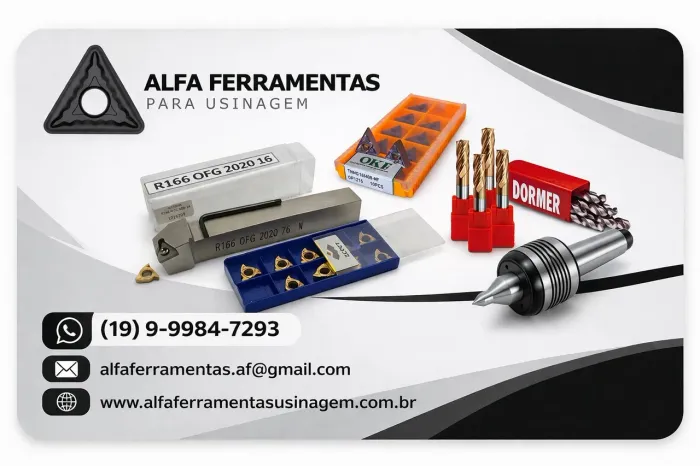 Ferramentas para Usinagem - Insertos, Suportes, Fresas e Acessórios.