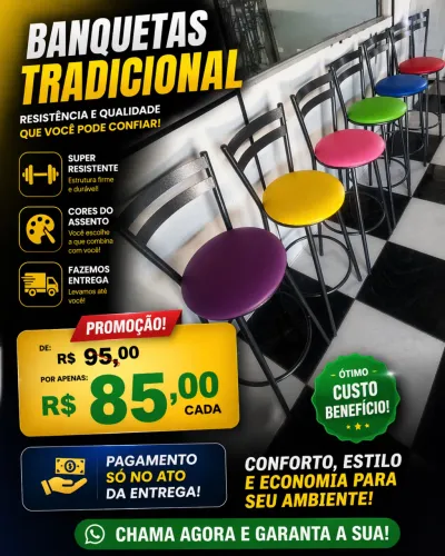 Banquetas banqueta em fibra e corda  náutica direto da fábrica
