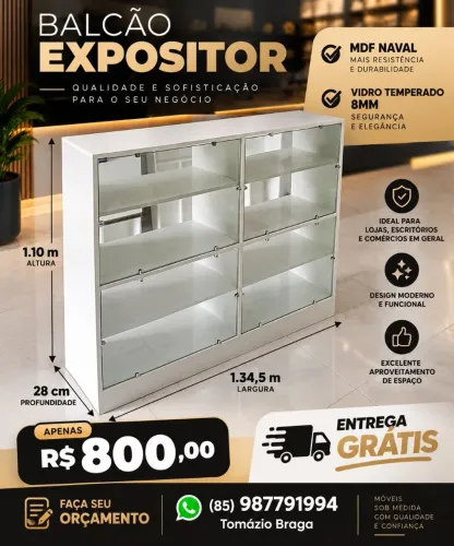 Balcão expositor